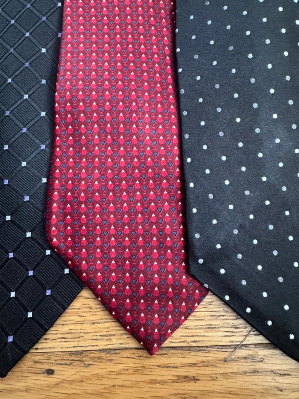 Men's Polka Dot Silk Tie Set of 4